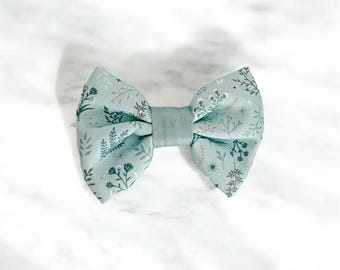Dog Dickie Bow Tie in Sage Green | Wyld Cub Chiswick Pistachio | Harness or Collar | Small Puppy | Large Dog | Comfortable, Stylish