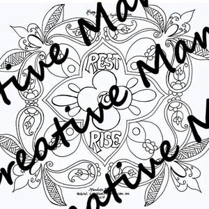 Mum Mandala Rest to Rise Colour In Download