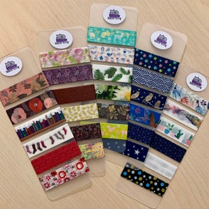 Washi Sample Sets - 6 ontwerpen per kaart (50cm elk ontwerp)