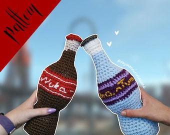 Nuka Cola and Nuka Cola Quantum Crochet Pattern Bundle Amigurumi Fallout
