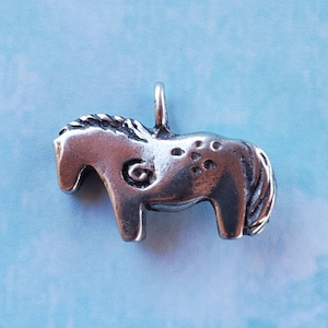 Chunky Appy Pony Pendant: Pewter Horse