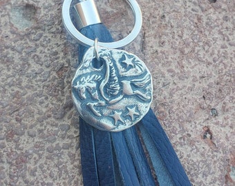 Pegasus Keychain Purse Tassel, Winged Horse Keychain, Horse Remembrance Gift, Horse Lover, Epona Horse Keychain, Silver Pony Studio
