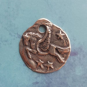Winged Horse Pewter Pendant: Pegasus Equestrian Jewelry