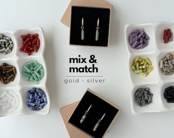 Gemstone Pair for Kiki Hoops – Mix and Match Earring Charms