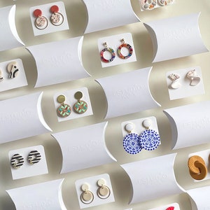 Earrings colorful acrylic / geometric shape earrings / Geometric earrings / Dangle earrings / Square earrings / Jewelry for women image 9