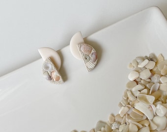 Ohrringe mit Echten muscheln summer handmade shell earrings summer jewelry