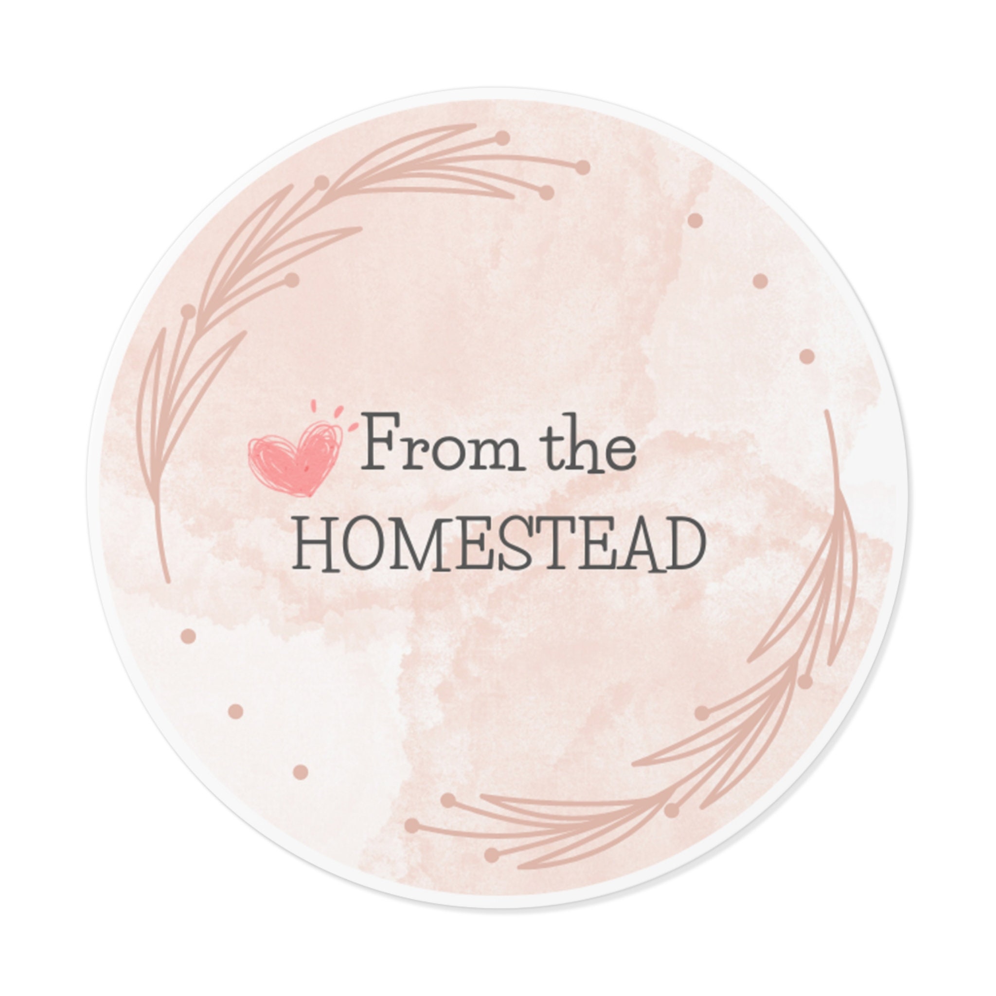 Homestead Stickers, Round Vinyl Stickers, Waterproof Labels, Homestead ...