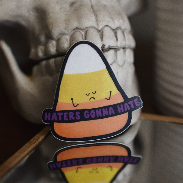 Misunderstood Candy Corn Sticker | Cute Sticker | Halloween | Candy Corn | Die Cut Sticker | Haters Gonna Hate