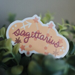Sagittarius Zodiac Sticker: Waterproof Vinyl Decal, Astrology Gift