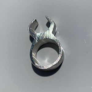 Casted Devil Horns Ring | Size 8 | HANDMADE