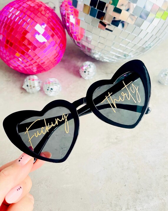 Fucking Thirty Sunglasses, Birthday Party Sunglasses, 30th Decorations, RIP 20s Decorations, RIP Twenties Theme, 30th Gift