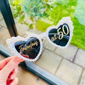 Any Age Personalised Sunglasses, Birthday Party Sunglasses, 30th Gift, 40th Gift, 50th Gift, 60th Gift