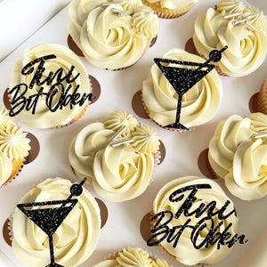 Tini Bit Older Cupcake Toppers, 30th Birthday, 30th Toppers, 21st Toppers, 18th Toppers, 40th Toppers