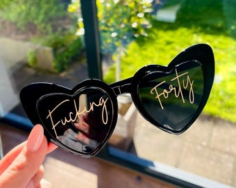 Fucking Forty Sunglasses, Birthday Party Sunglasses, 40th Decorations, 40th Gift, RIP Thirties