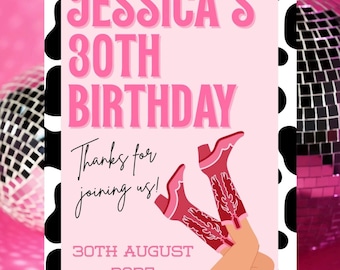 Personalised Cowgirl Theme Birthday Welcome Sign, Cowgirl Theme Party, Let’s Go Girls, Birthday Cowgirl, Cowgirl Decorations, Rodeo