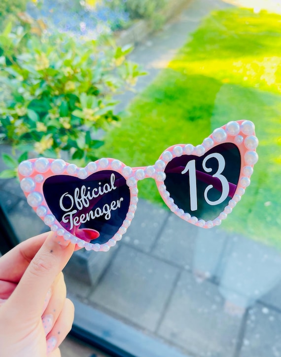Official Teenager Sunglasses, 13th Sunglasses, 13th Party Decor, Thirteenth Birthday, 13th Gift