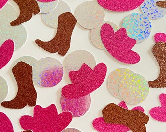 XL Cowgirl Confetti, Let’s Go Girls, Hoe Down, Cowboy