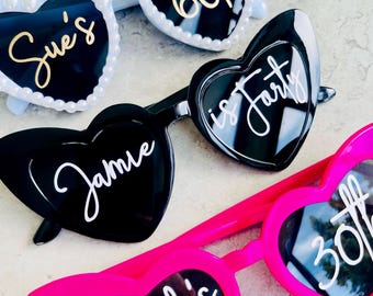 Personalised Birthday Sunglasses, Birthday Party Sunglasses, 30th Decorations, 40th Decorations, 21st Decorations, 40th Party, 50th Party