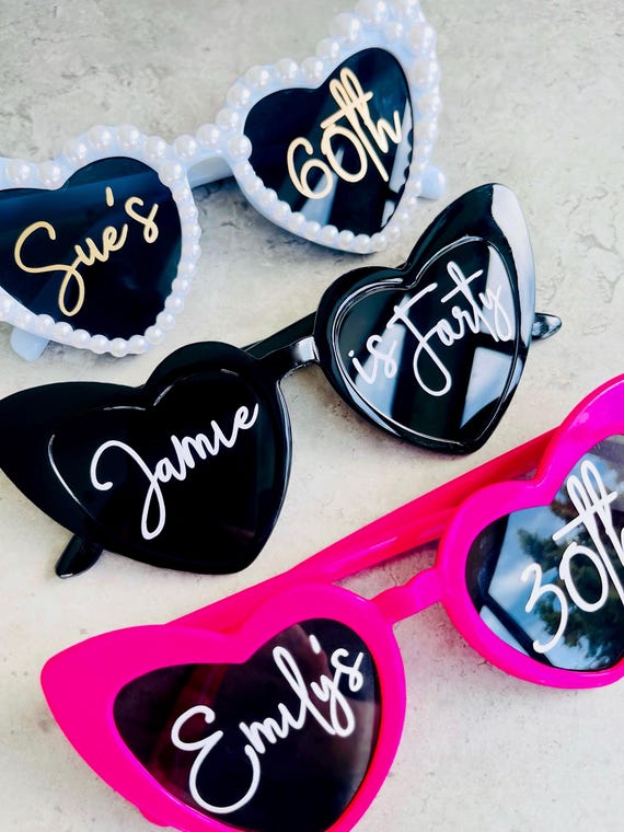 Personalised Birthday Sunglasses, Birthday Party Sunglasses, 30th Decorations, 40th Decorations, 21st Decorations, 40th Party, 50th Party