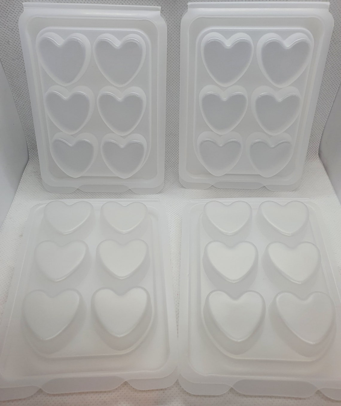 Frosted 6 Cavity Heart Wax Melt Clamshell Packaging NEW 10 25 Etsy