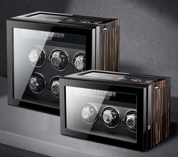 Palace Series 3+5/6+5 Watch winder Box, LCD touch screen with Remote Control