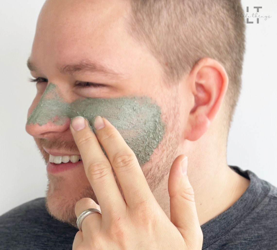 Charcoal Willow Bark Dry Clay Mask Face Care Facial Etsy