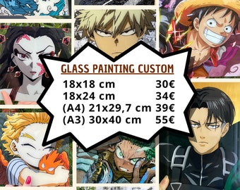 Commande Glass painting anime manga