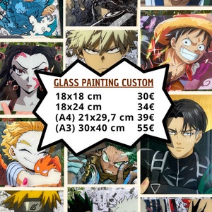 Commande Glass painting anime manga image 1