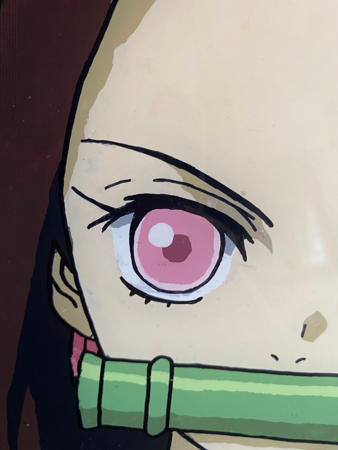 Glass painting anime Nesuko Kamado | Etsy