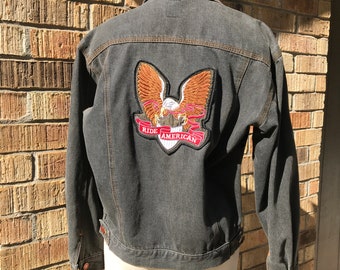 Eagle Denim Jacket - Etsy