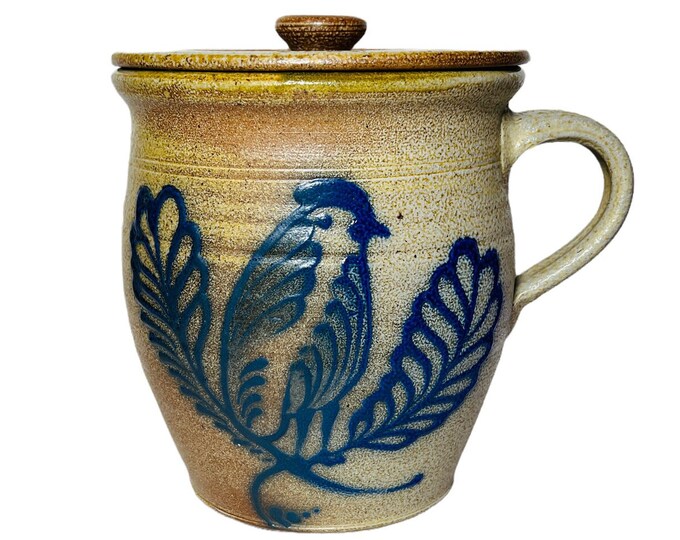 1994 Crocker and Springer Elsah Illinois Salt Glaze Stoneware Crock