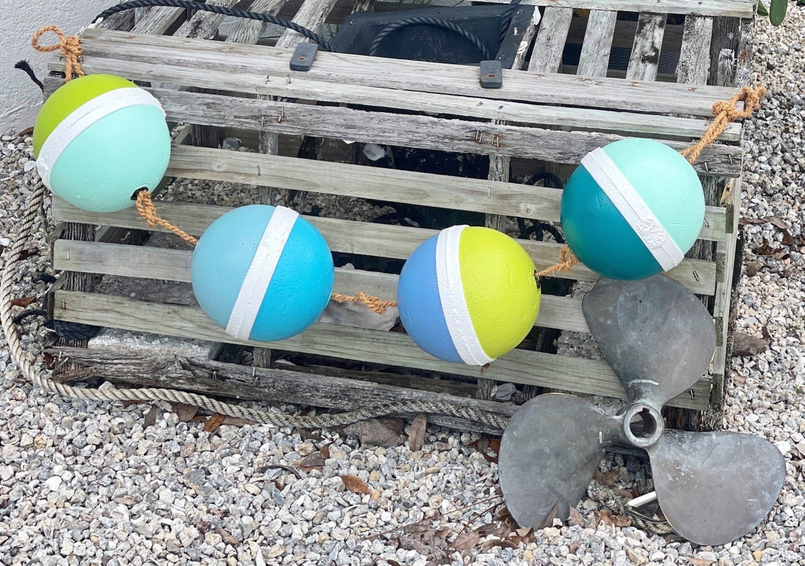 Buoy Lobster Trap Crab Float Decor Set of 4 Crab Trap Buoy Etsy