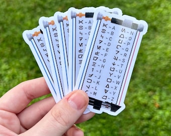 Star Wars Aurebesh Translator Waterproof Sticker