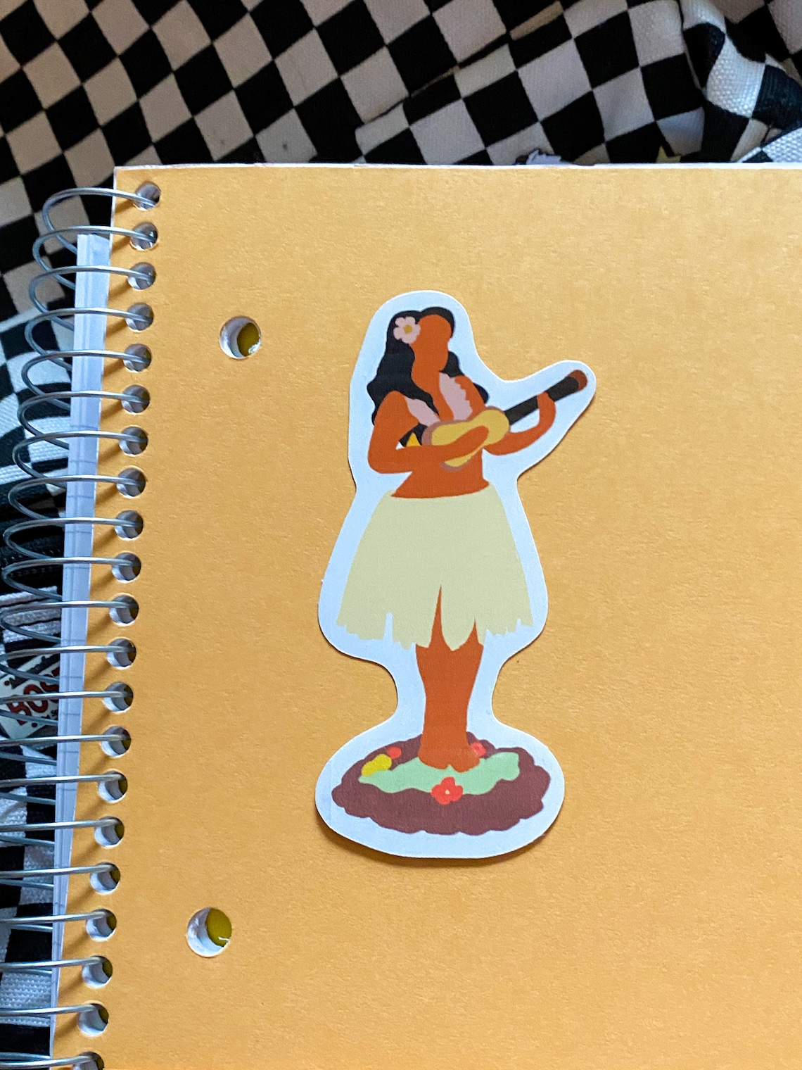 Hula Girl Car Dash Vinyl Waterproof Sticker Etsy