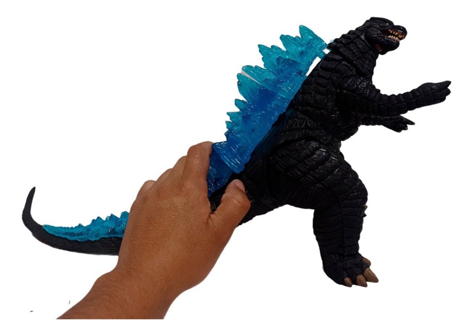 Godzilla figure with articulated light Etsy