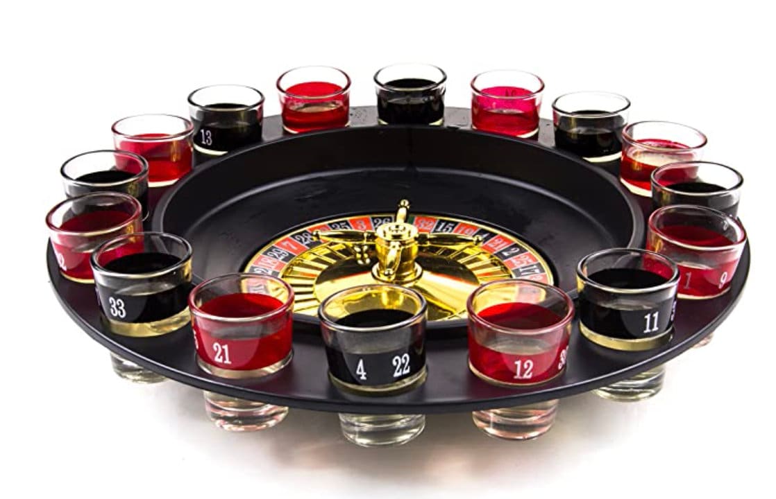 Shot Glass Roulette Drinking Game Set - Includes 16 Shot Glasses, 2 Balls & Game Board - View #4