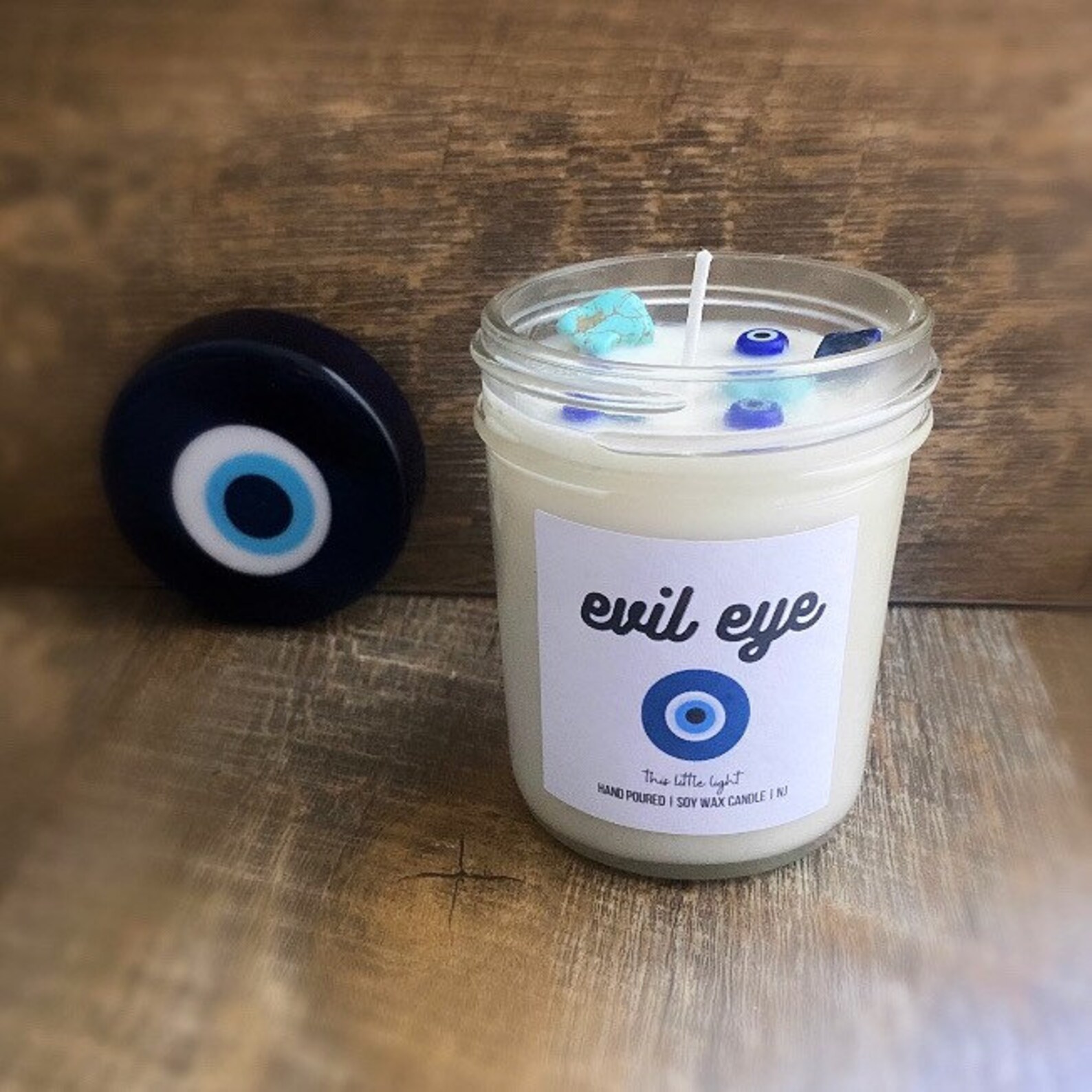 Evil Eye Protection Candle Spiritual Candle Healing Etsy