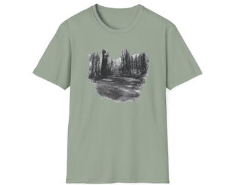 Minimalist Nature T-Shirt: Unisex Ring-Spun Cotton, Eco-Friendly