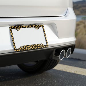 Funny Skull License Plate Frame, Unique Car Accessory, Auto Decor, Halloween Gift, Custom Car Frame