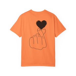 Unisex Garment-Dyed T-Shirt with Heart Design | Casual Trendy Wear for All Occasions