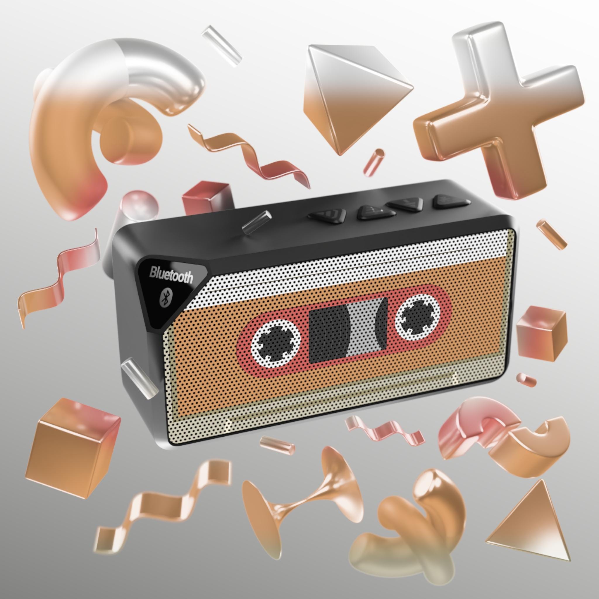 レトロカセットBluetoothスピーカー：ヴィンテージ音楽愛好家向け