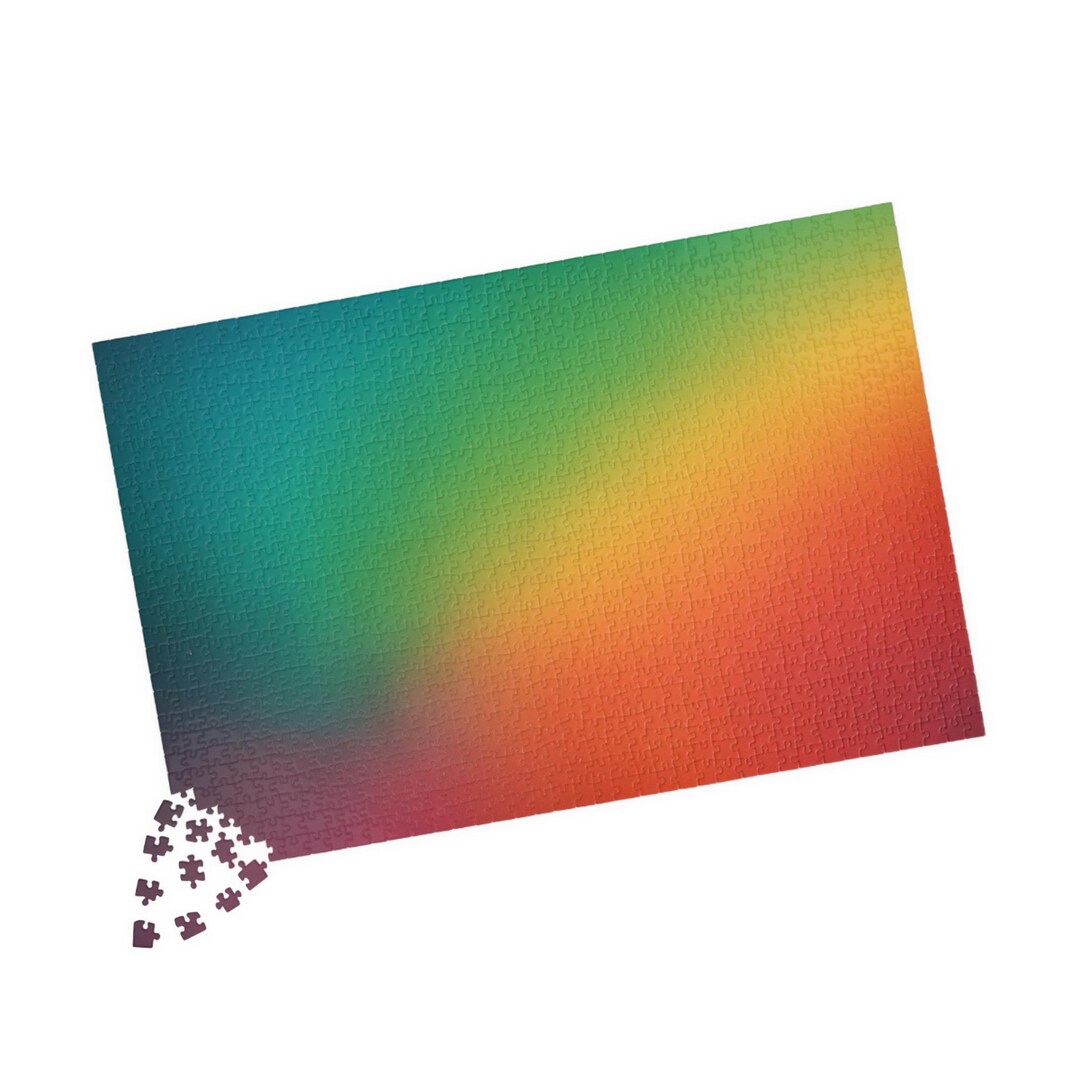 Rainbow Gradient Puzzle up to 1014-piece | Abstract Colorful