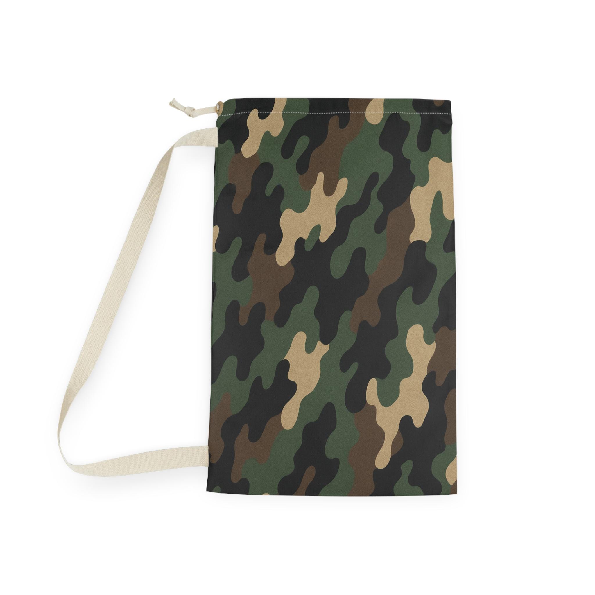 Green Camo Pattern Laundry Bag | Camouflage Sling Wash Bag - Etsy