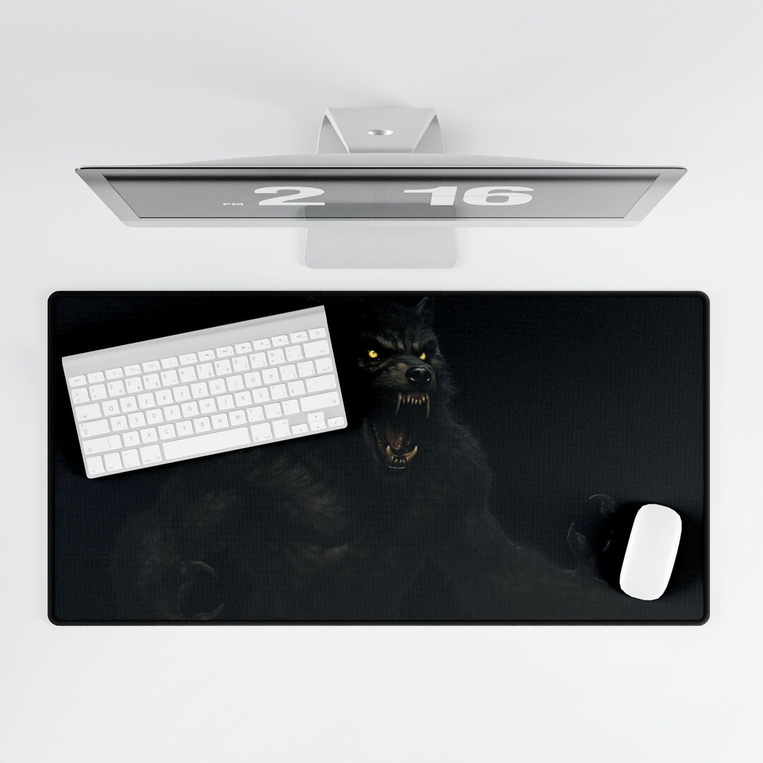 Fierce Werewolf Desk Mat: Gaming & Office Decor - Etsy
