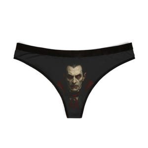 Dracula Vampire Thong: Halloween Lingerie, Spooky Underwear