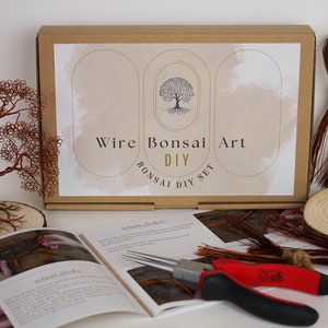 Craft set wire tree gift idea for hobbyists material for a work of art made of wire including instructions image 1