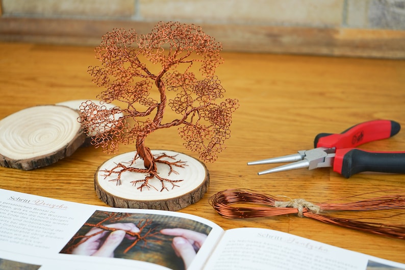 Craft set wire tree gift idea for hobbyists material for a work of art made of wire including instructions image 10