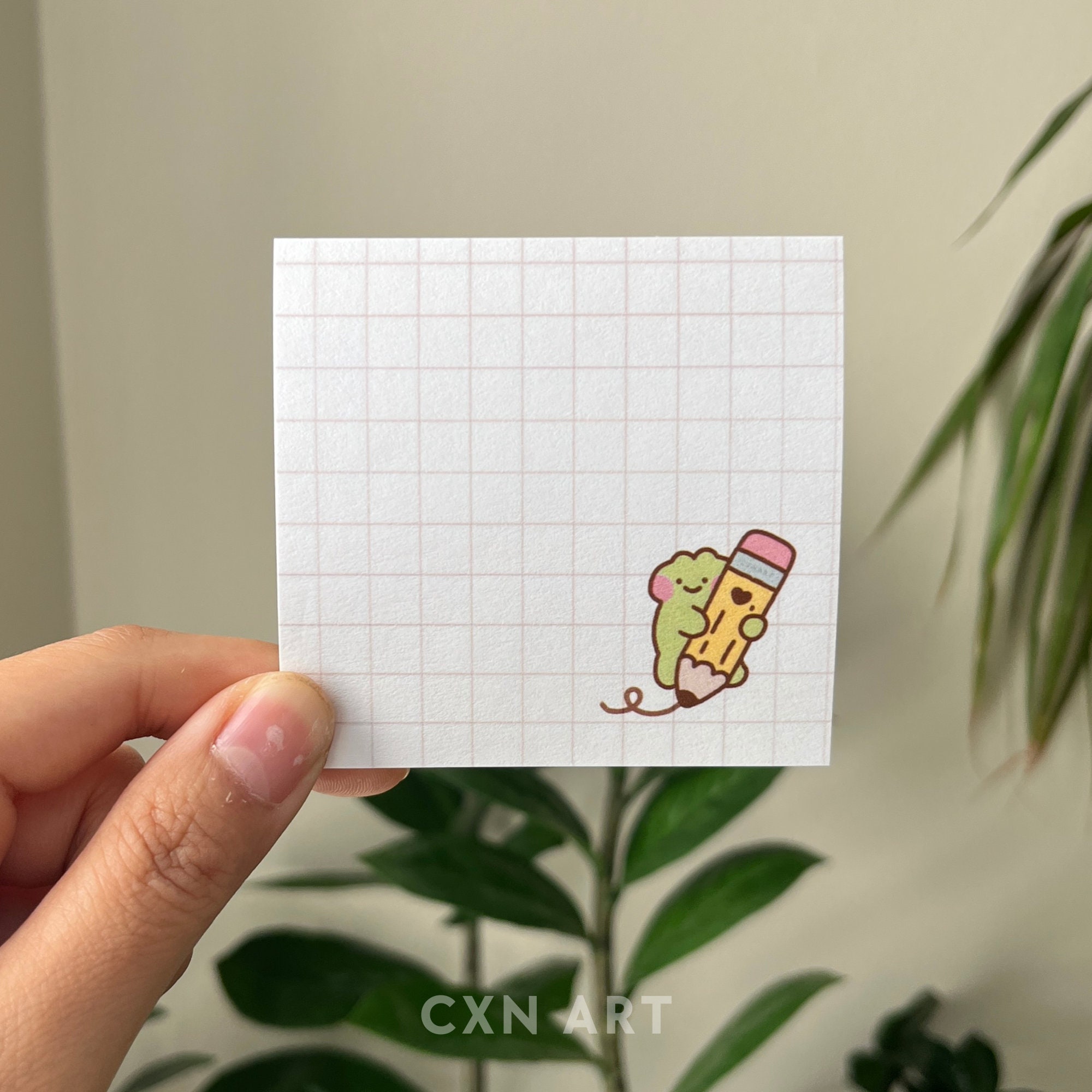 Sticky Note Mini Graph Pads - 5 Count 50 Sheets per Pad- Graph Paper Sticky  Note