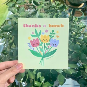 Strauß Tulpe Kunstdruck Postkarte | 12cm x 12cm, Illustration, Brieffreundschaften, Wanddeko