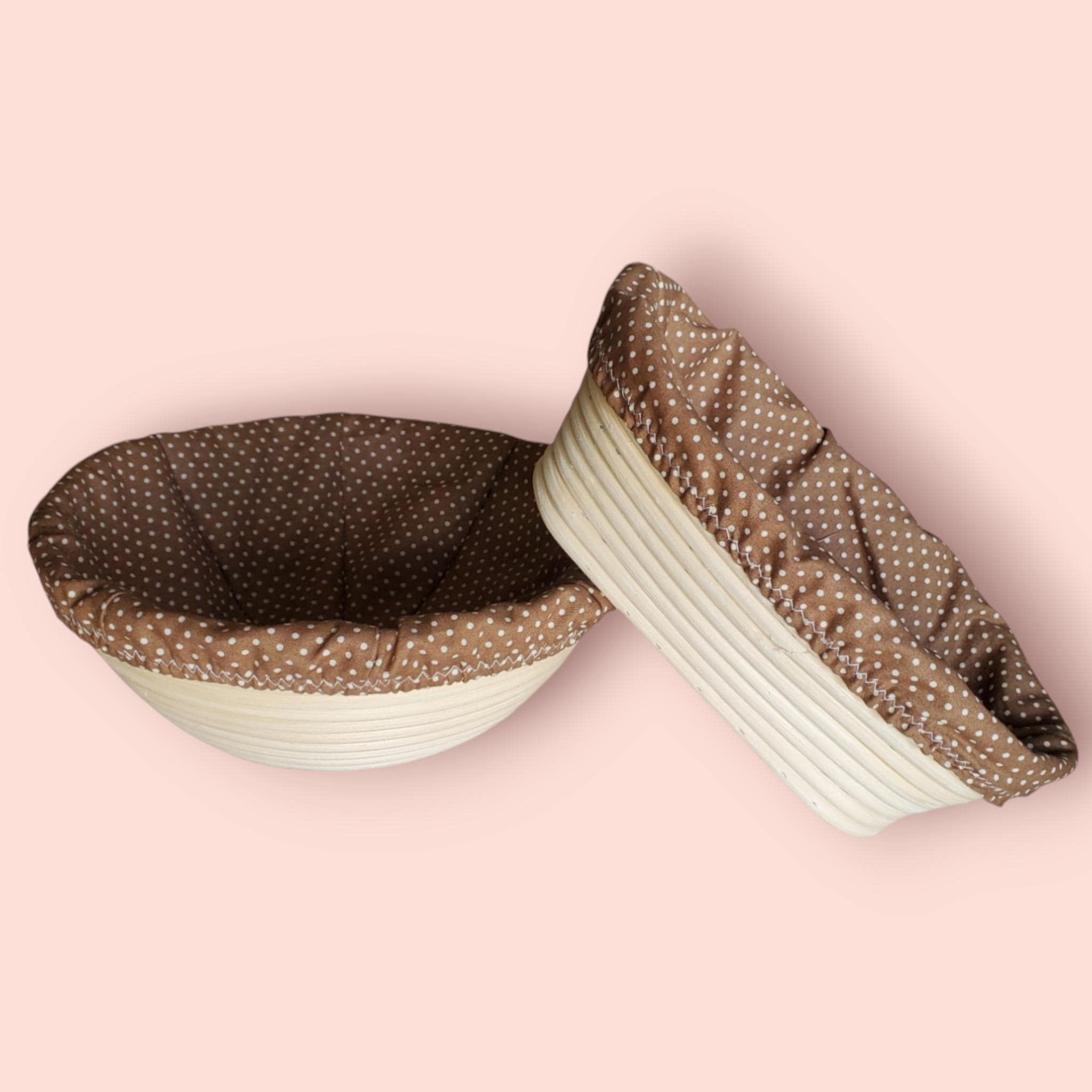 Banneton Liner Set – 6 Stück, Waschbare Brotgärkörbe Aus Stoff, 22,9 Cm Rund & 25,4 Cm Oval